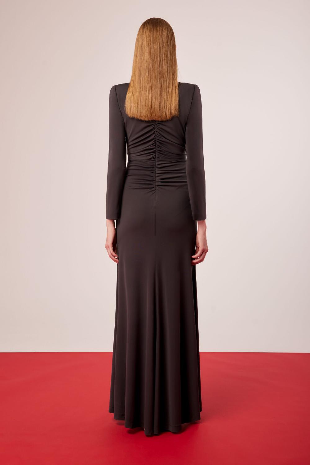 Carla Ruiz Ref. 51682 Vestido Largo Pieza Metal