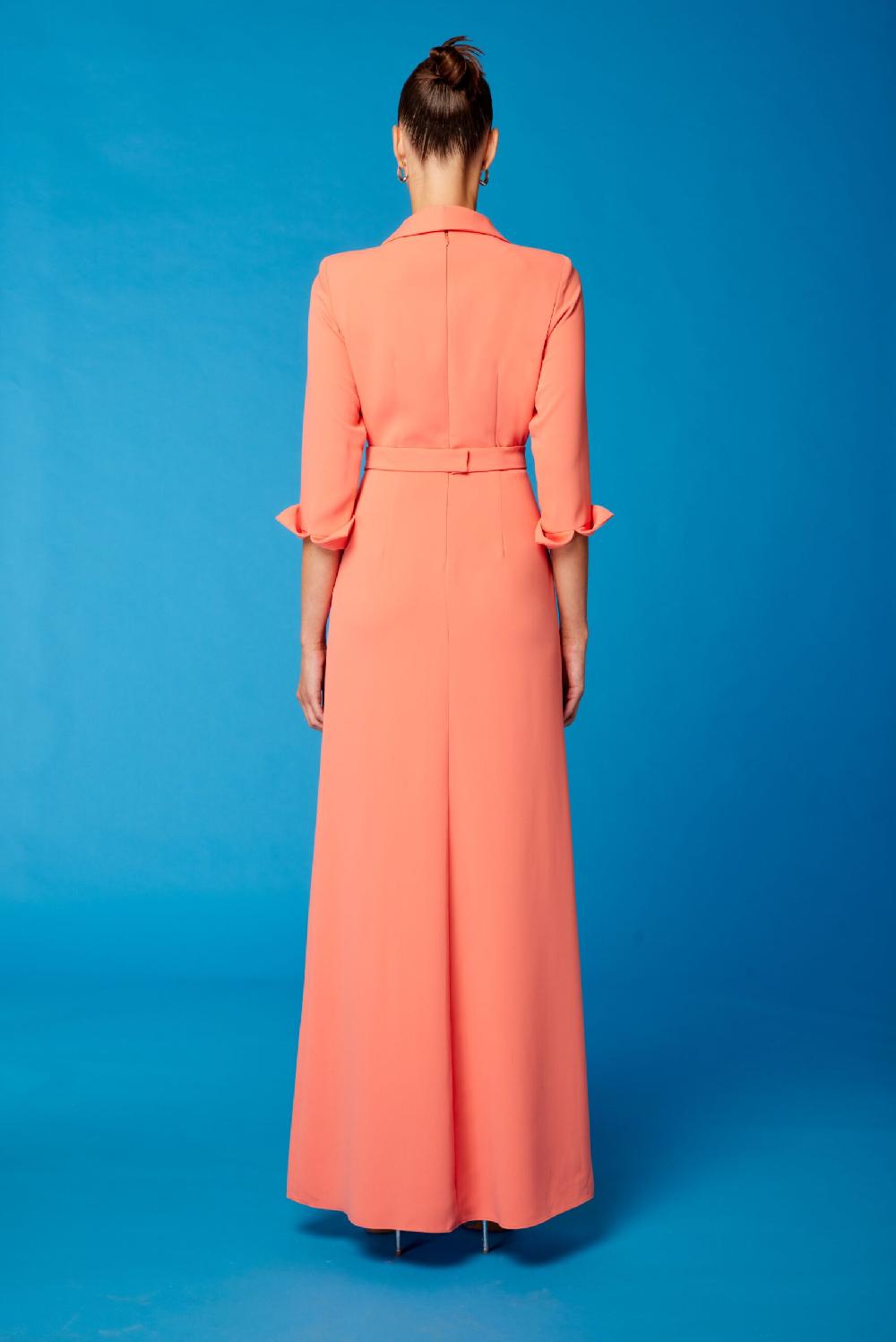 Carla Ruiz Ref. 51605 Vestido Madrina Cuello Smoking