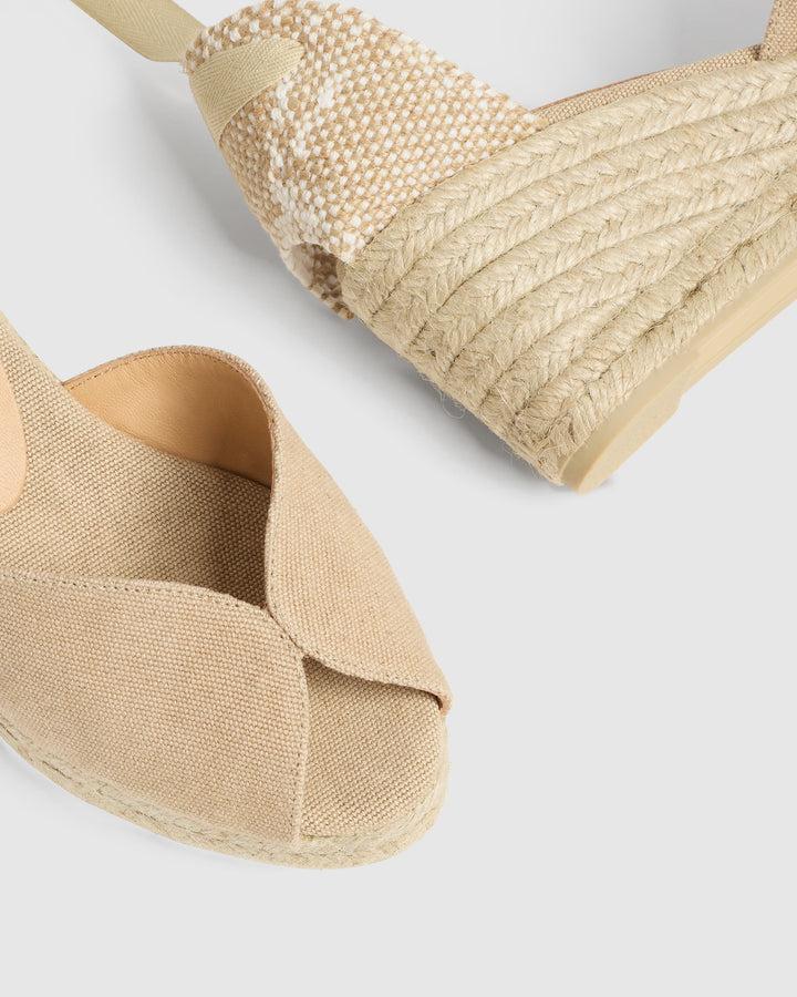 Castañer ALPARGATA BILINA SANDALIA SAND CUÑA MUJER | CASTAÑER – Castañer
