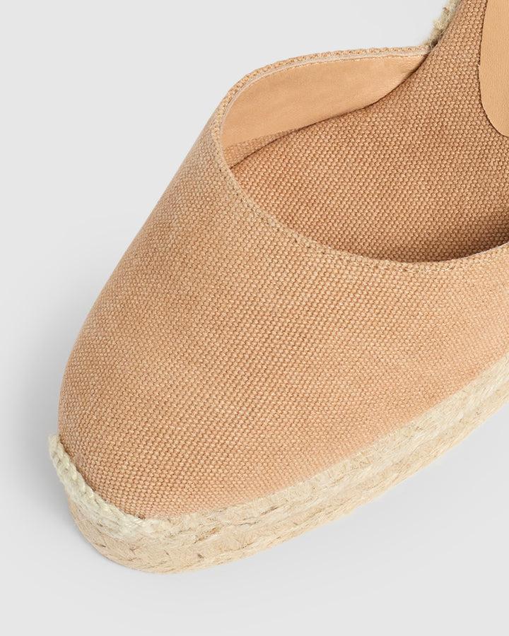 Castañer ALPARGATA CARINA PALA TALON TOSTADO CUÑA MUJER | CASTAÑER – Castañer