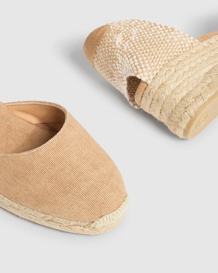 Castañer ALPARGATA CARINA PALA TALON TOSTADO CUÑA MUJER | CASTAÑER – Castañer
