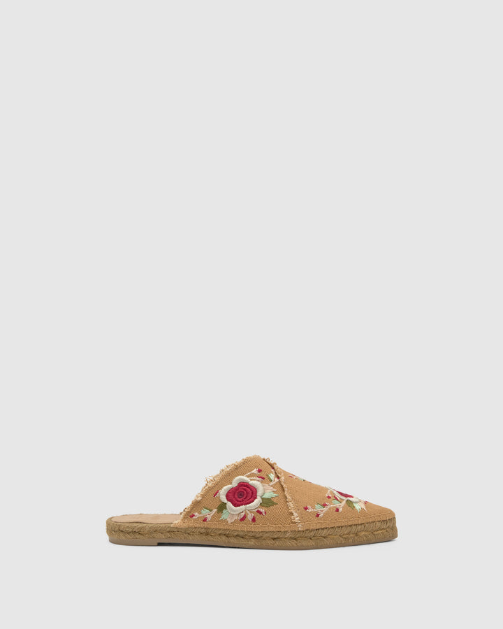 Castañer Alpargata de Mujer estilo Babucha con Plana de 2cm de altura | Castañer