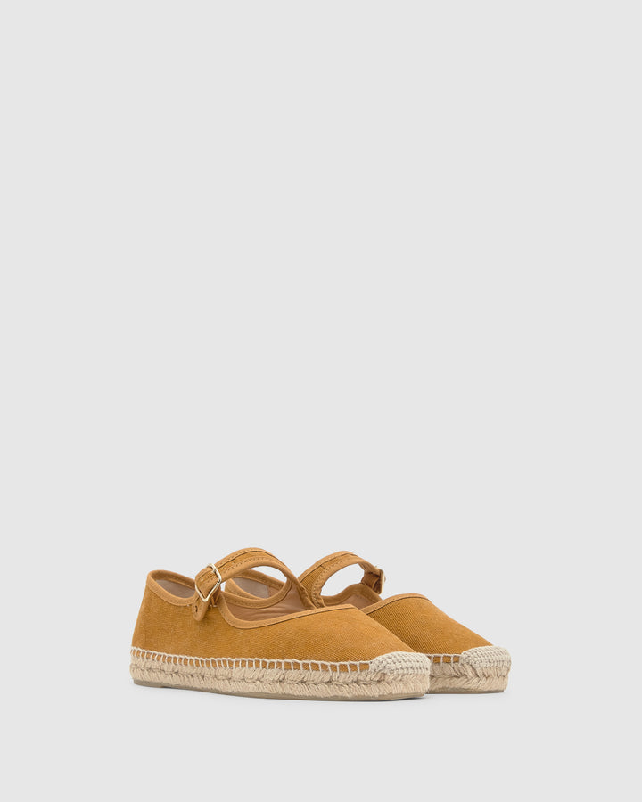 Castañer Alpargata de Mujer estilo Bailarina con Plana de 2cm de altura | Castañer