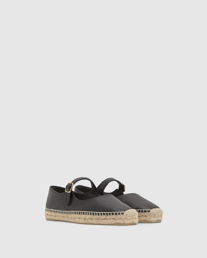 Castañer Alpargata de Mujer estilo Bailarina con Plana de 2cm de altura | Castañer
