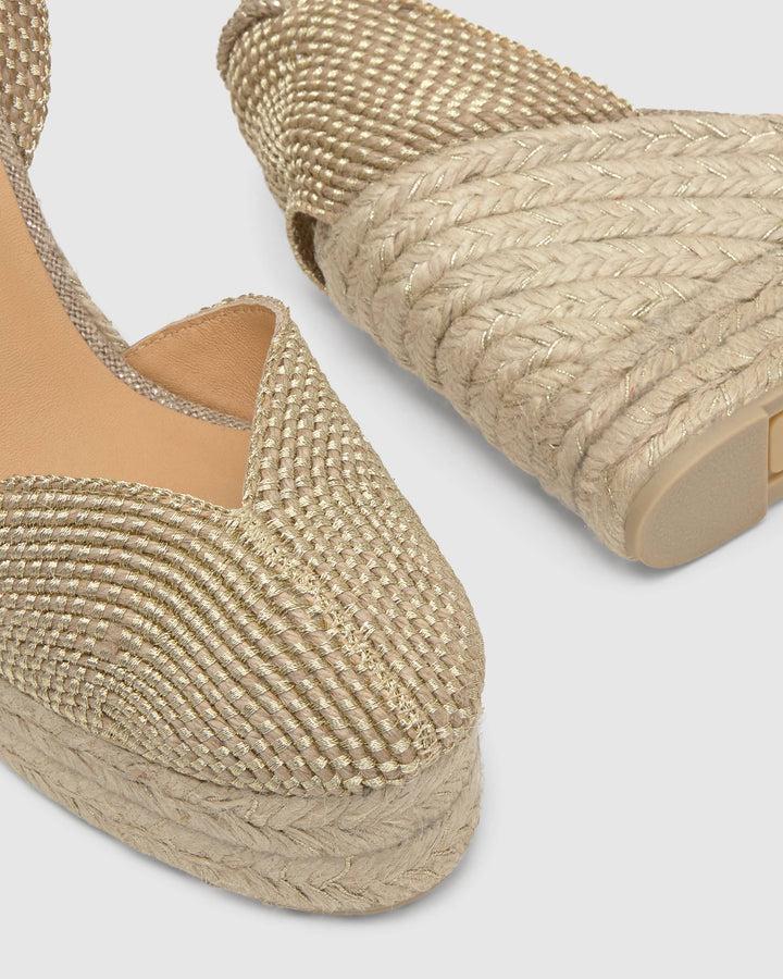 Castañer Alpargata De Mujer Estilo Pala Talon Con Cuña De 11cm De Altura | Castañer