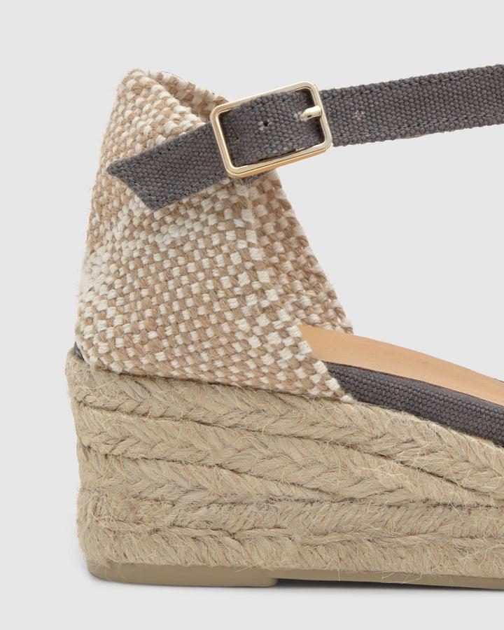 Castañer Alpargata De Mujer Estilo Pala Talon Con Cuña De 5cm De Altura | Castañer