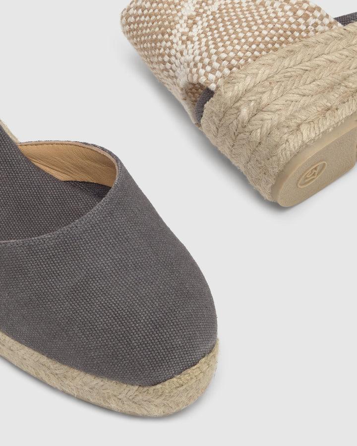 Castañer Alpargata De Mujer Estilo Pala Talon Con Cuña De 5cm De Altura | Castañer