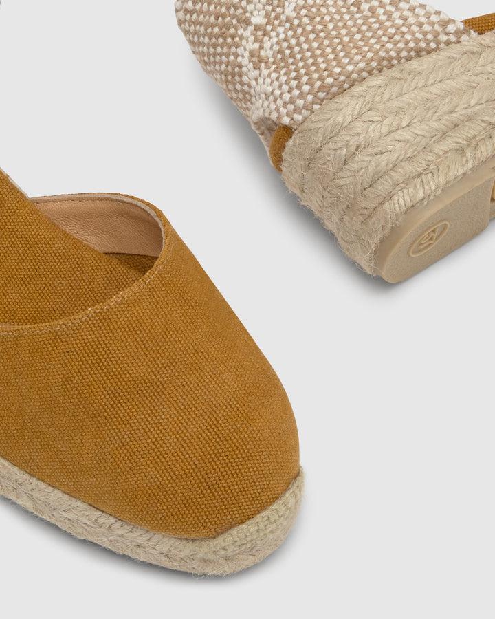 Castañer Alpargata De Mujer Estilo Pala Talon Con Cuña De 5cm De Altura | Castañer