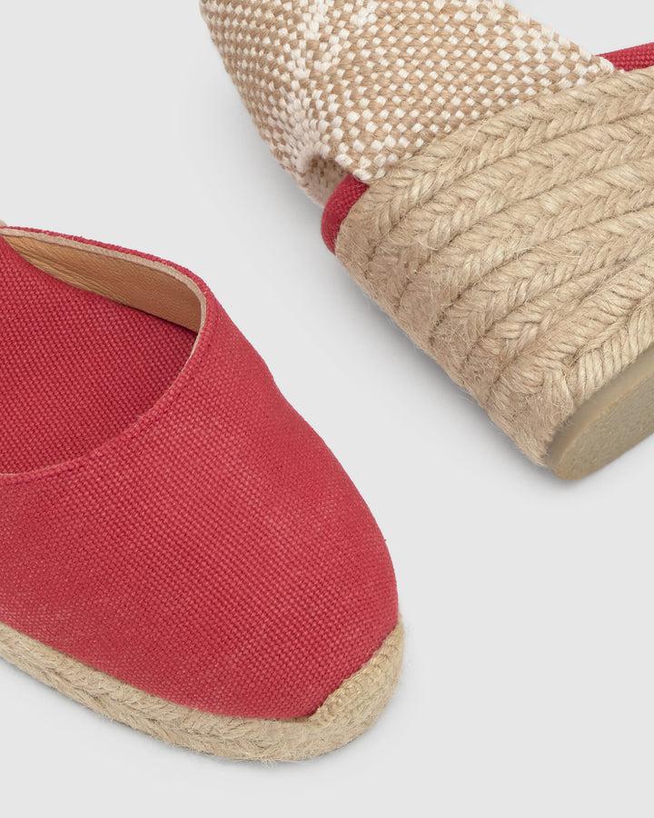 Castañer Alpargata De Mujer Estilo Pala Talon Con Cuña De 7cm De Altura | Castañer