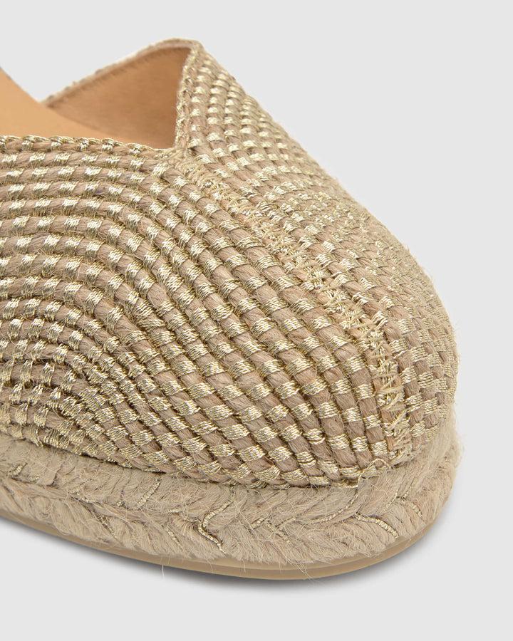 Castañer Alpargata De Mujer Estilo Pala Talon Con Cuña De 7cm De Altura | Castañer