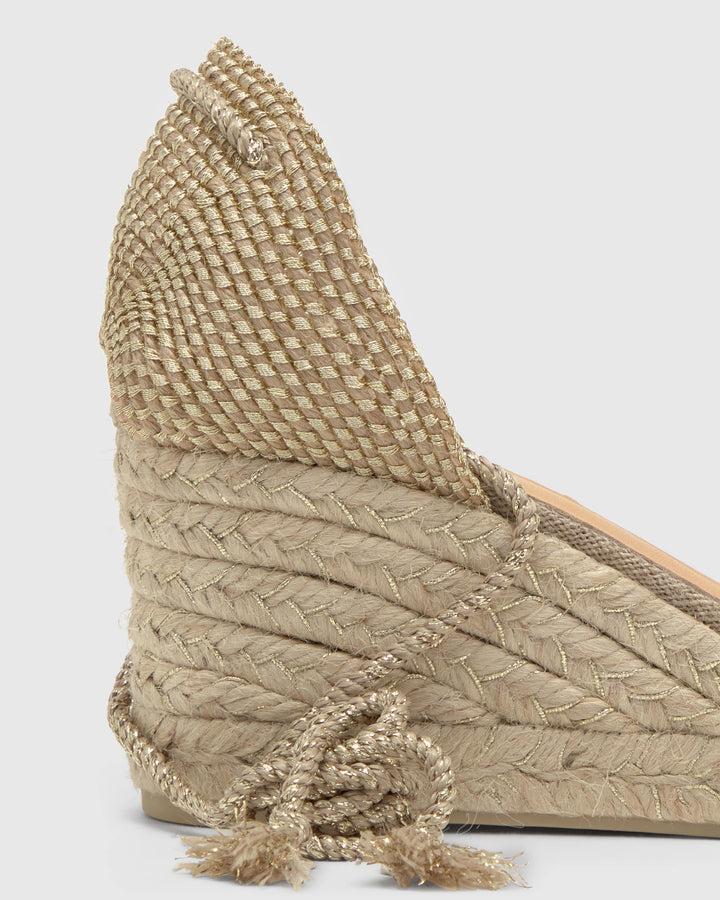 Castañer Alpargata De Mujer Estilo Pala Talon Con Cuña De 7cm De Altura | Castañer