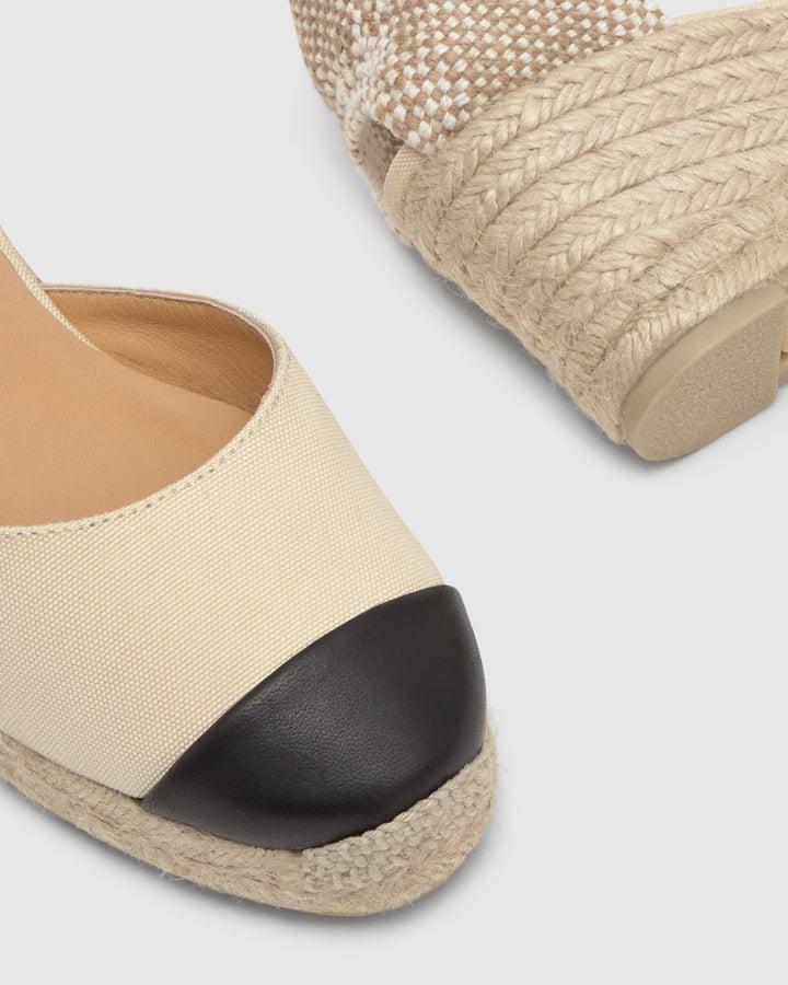 Castañer Alpargata De Mujer Estilo Pala Talon Con Cuña De 7cm De Altura | Castañer