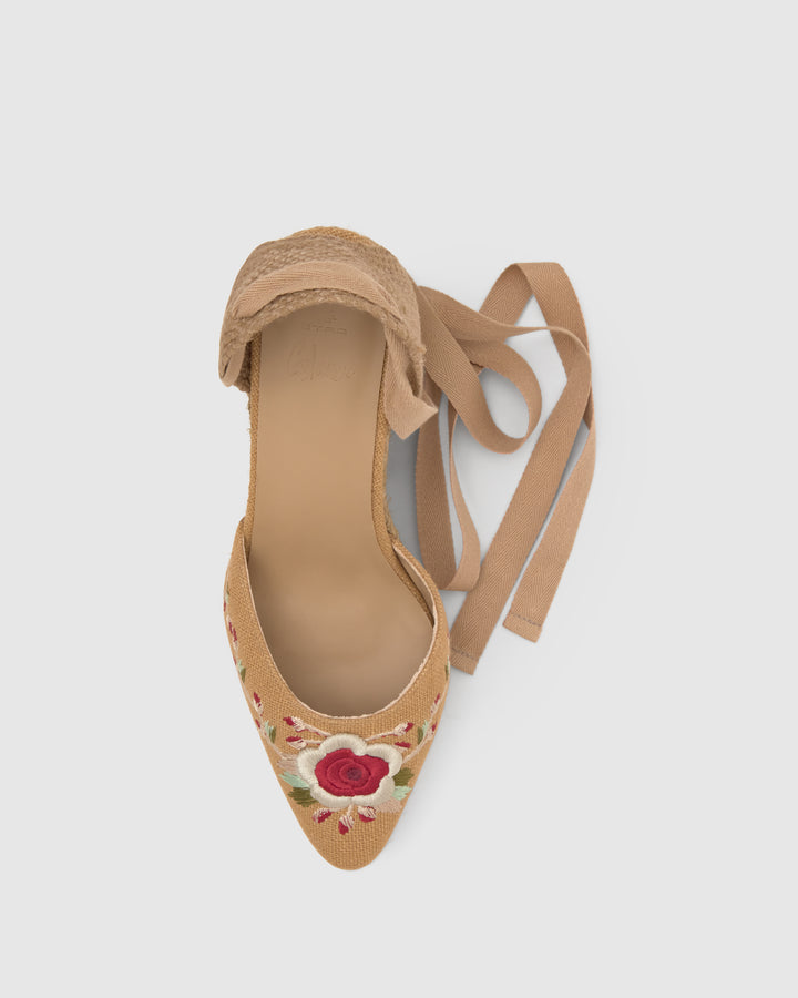 Castañer Alpargata De Mujer Estilo Pala Talon Con Cuña De 9cm De Altura | Castañer