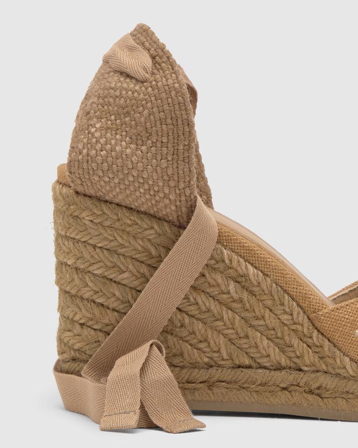 Castañer Alpargata De Mujer Estilo Pala Talon Con Cuña De 9cm De Altura | Castañer