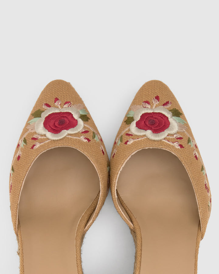 Castañer Alpargata De Mujer Estilo Pala Talon Con Cuña De 9cm De Altura | Castañer