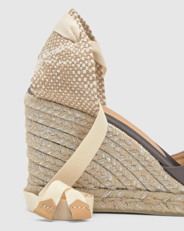 Castañer Alpargata De Mujer Estilo Pala Talon Con Cuña De 9cm De Altura | Castañer