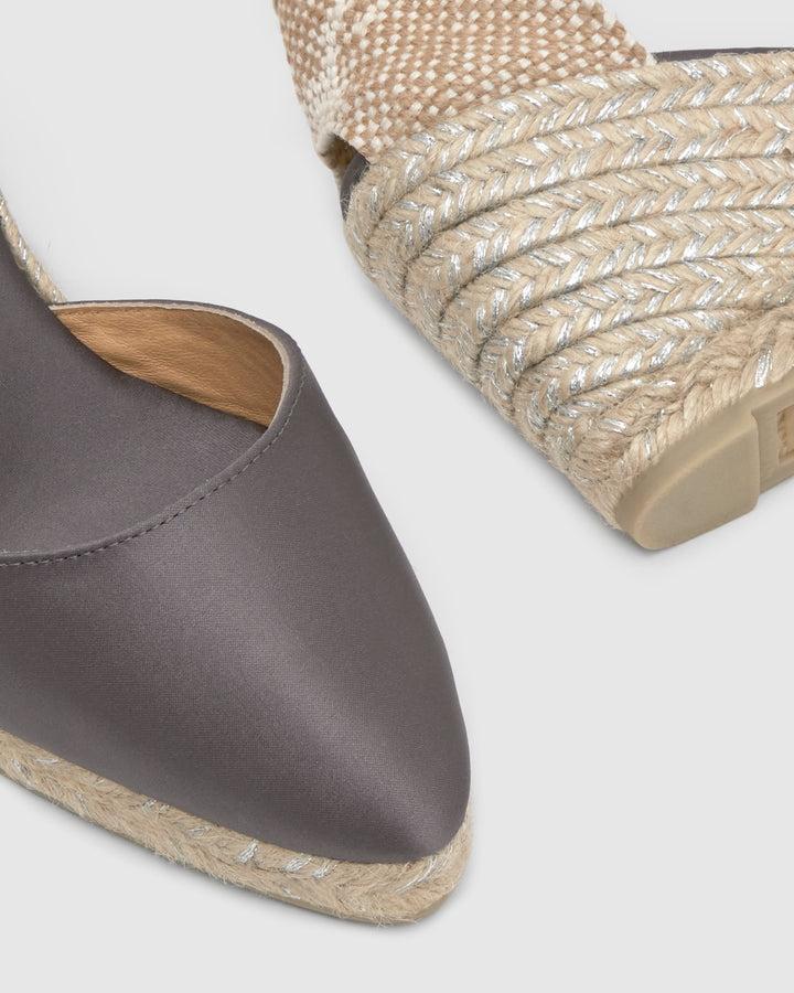 Castañer Alpargata De Mujer Estilo Pala Talon Con Cuña De 9cm De Altura | Castañer