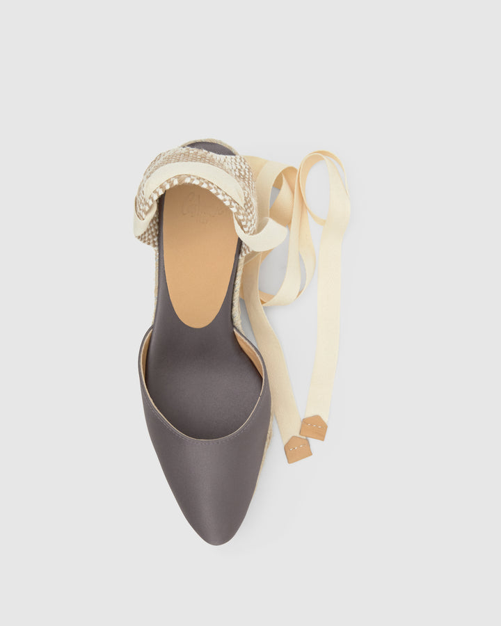 Castañer Alpargata De Mujer Estilo Pala Talon Con Cuña De 9cm De Altura | Castañer