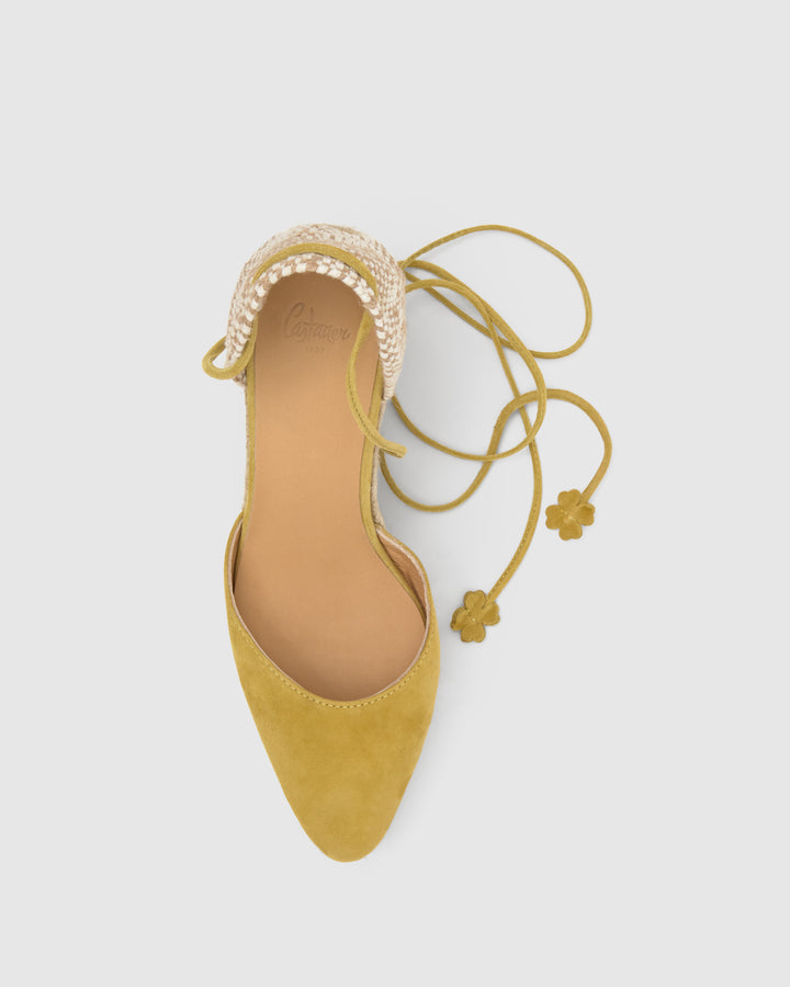 Castañer Alpargata De Mujer Estilo Pala Talon Con Cuña De 9cm De Altura | Castañer