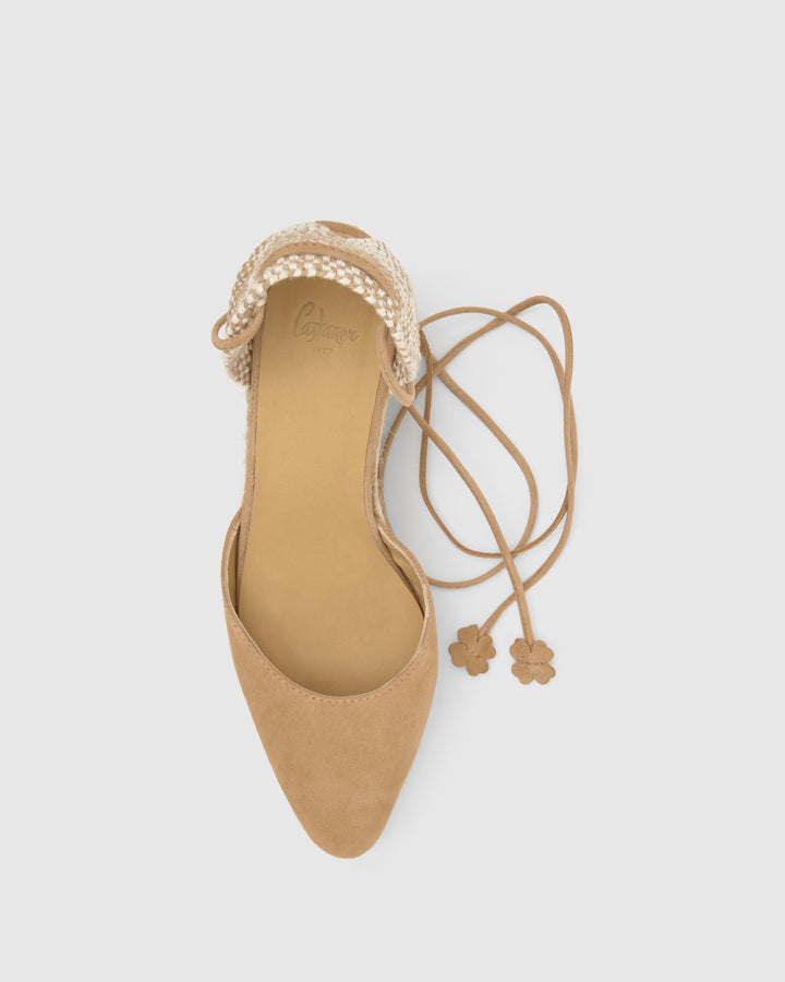 Castañer Alpargata De Mujer Estilo Pala Talon Con Cuña De 9cm De Altura | Castañer