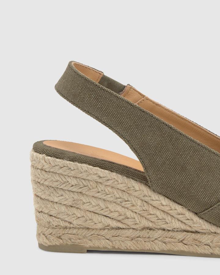 Castañer Alpargata De Mujer Estilo Peep Toe Con Cuña De 7cm De Altura | Castañer