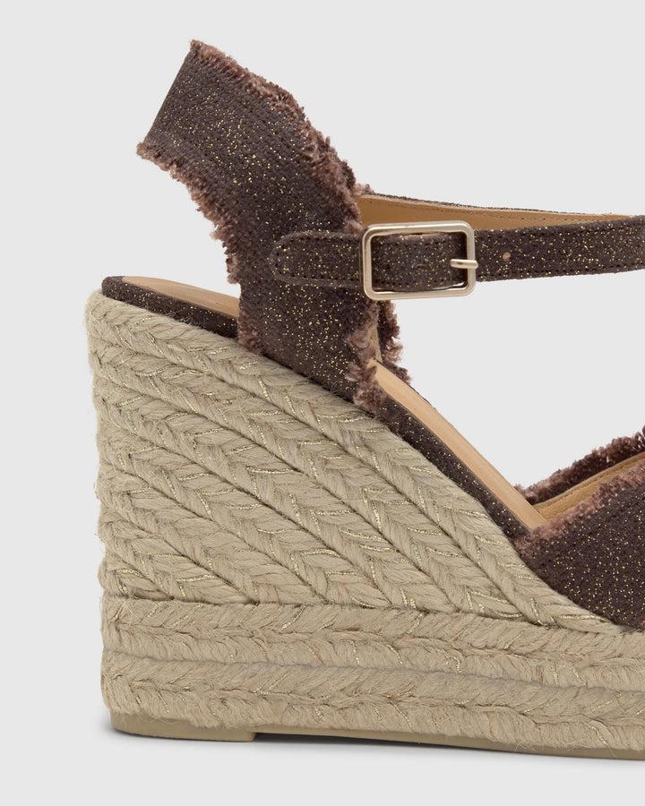 Castañer Alpargata De Mujer Estilo Sandalia Con Cuña De 11cm De Altura | Castañer