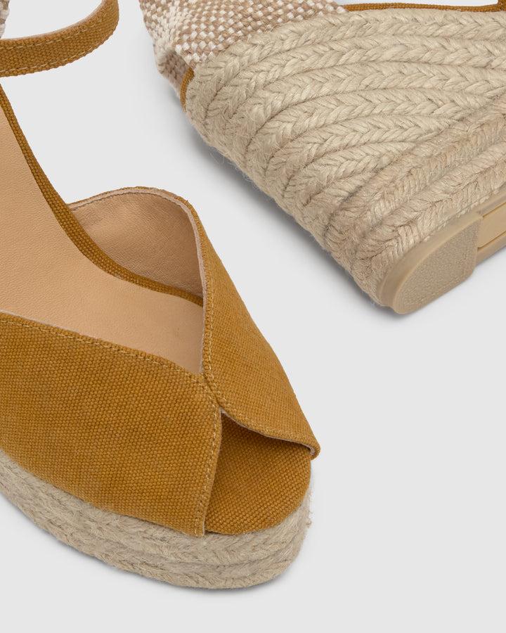 Castañer Alpargata De Mujer Estilo Sandalia Con Cuña De 11cm De Altura | Castañer