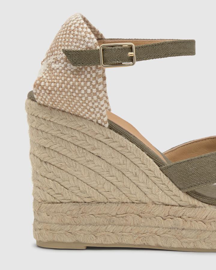 Castañer Alpargata De Mujer Estilo Sandalia Con Cuña De 11cm De Altura | Castañer