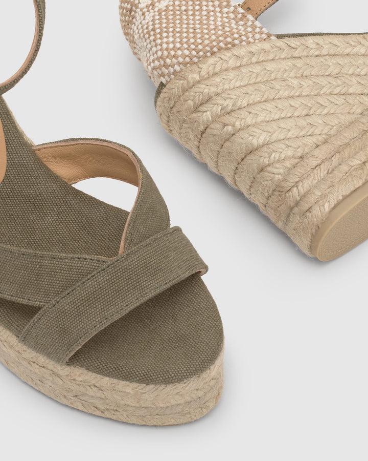 Castañer Alpargata De Mujer Estilo Sandalia Con Cuña De 11cm De Altura | Castañer