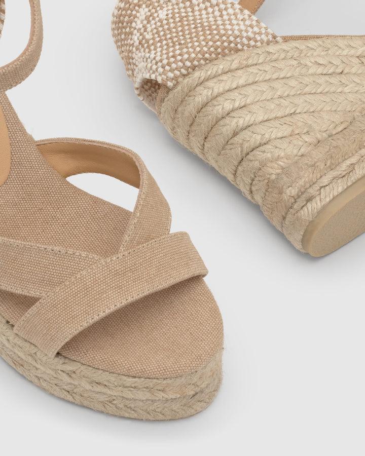 Castañer Alpargata De Mujer Estilo Sandalia Con Cuña De 11cm De Altura | Castañer