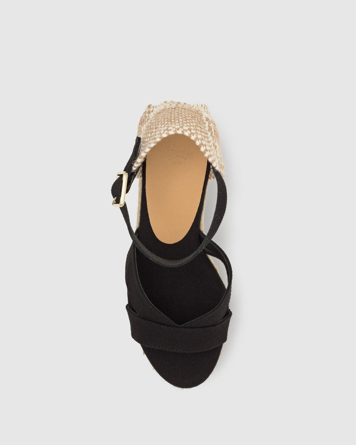 Castañer Alpargata De Mujer Estilo Sandalia Con Cuña De 11cm De Altura | Castañer