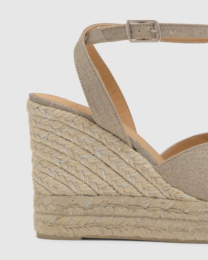 Castañer Alpargata De Mujer Estilo Sandalia Con Cuña De 11cm De Altura | Castañer