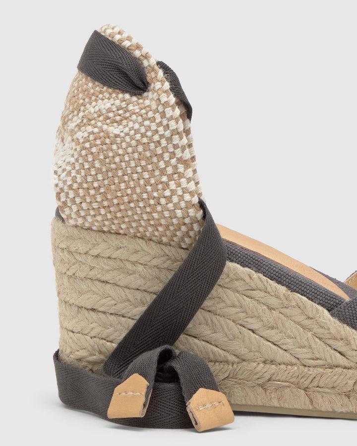 Castañer Alpargata De Mujer Estilo Sandalia Con Cuña De 7cm De Altura | Castañer