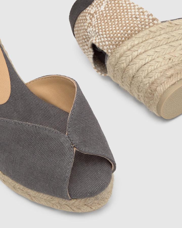 Castañer Alpargata De Mujer Estilo Sandalia Con Cuña De 7cm De Altura | Castañer