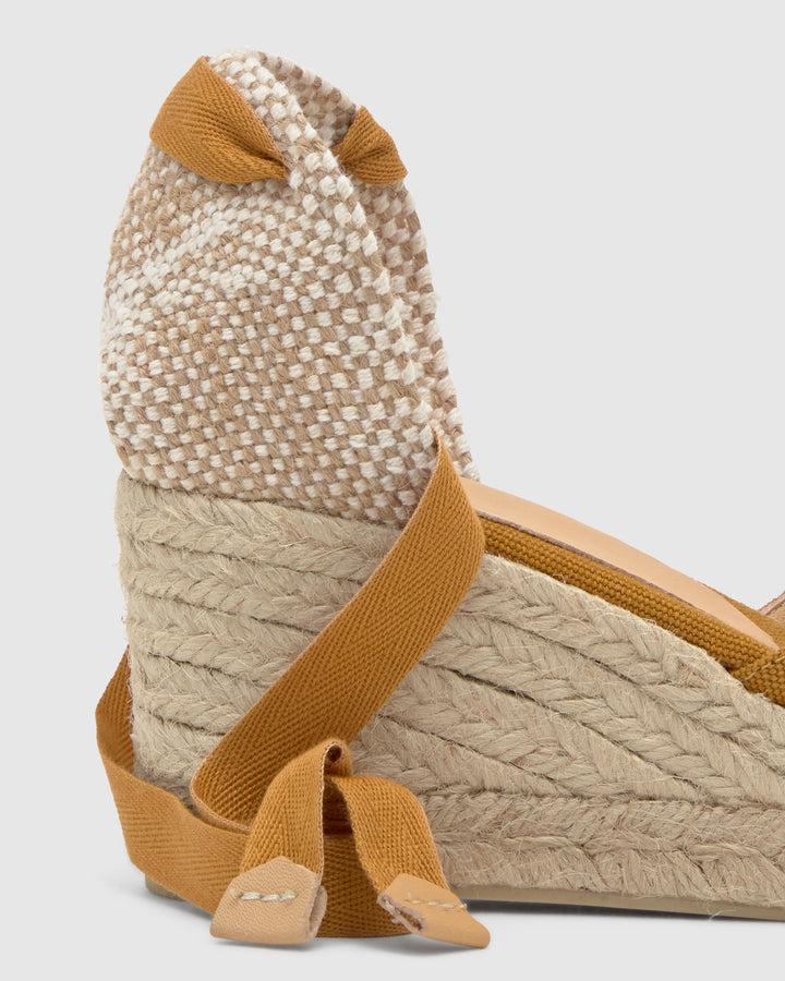 Castañer Alpargata De Mujer Estilo Sandalia Con Cuña De 7cm De Altura | Castañer