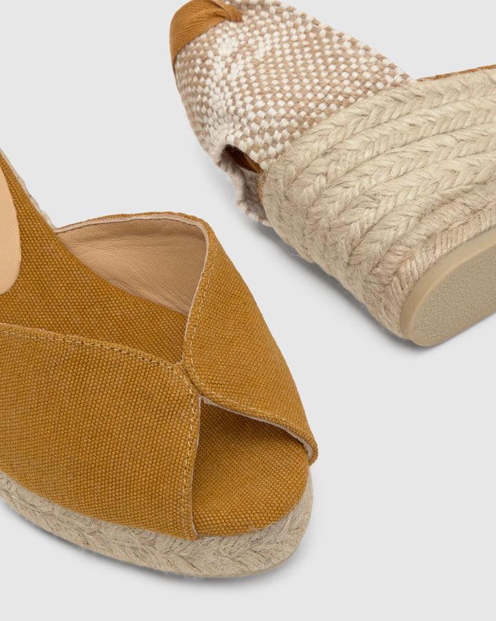 Castañer Alpargata De Mujer Estilo Sandalia Con Cuña De 7cm De Altura | Castañer
