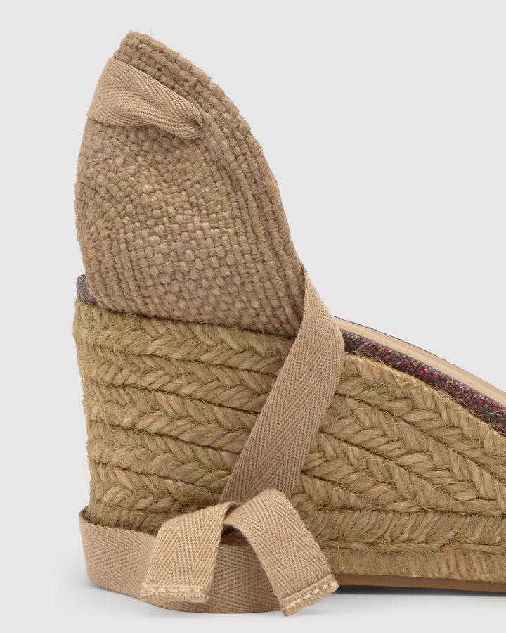 Castañer Alpargata De Mujer Estilo Sandalia Con Cuña De 7cm De Altura | Castañer