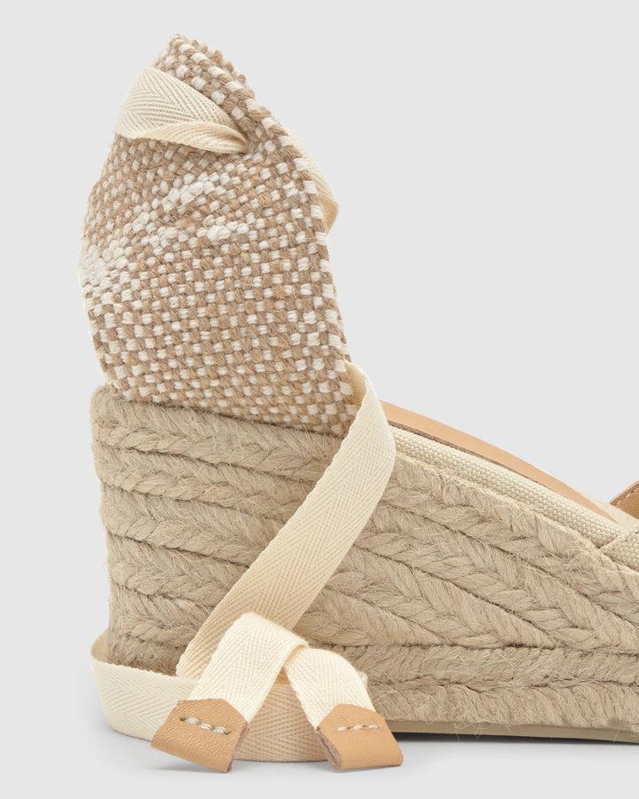 Castañer Alpargata De Mujer Estilo Sandalia Con Cuña De 7cm De Altura | Castañer