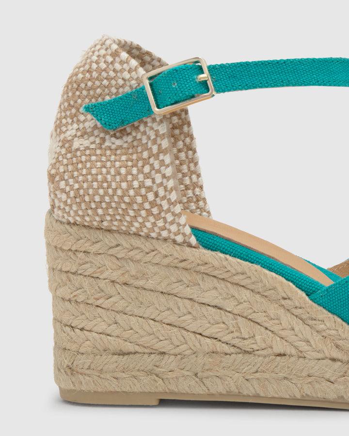 Castañer Alpargata De Mujer Estilo Sandalia Con Cuña De 7cm De Altura | Castañer