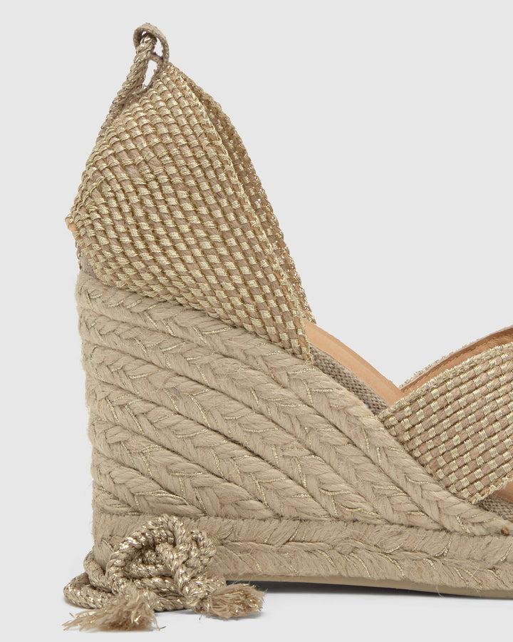 Castañer Alpargata De Mujer Estilo Sandalia Con Cuña De 9cm De Altura | Castañer