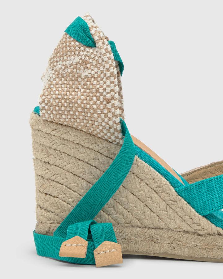 Castañer Alpargata De Mujer Estilo Sandalia Con Cuña De 9cm De Altura | Castañer