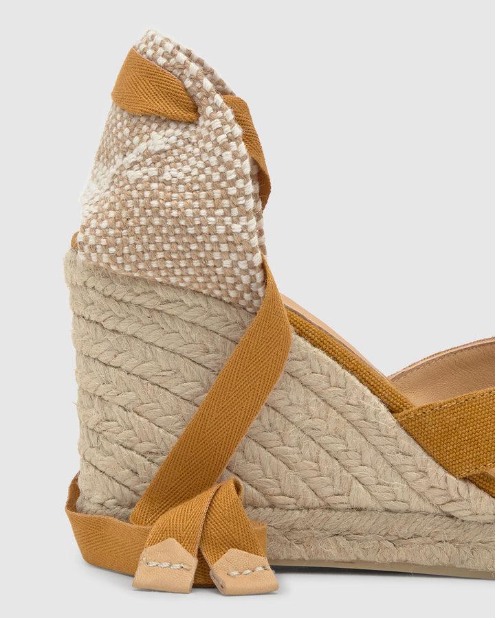 Castañer Alpargata De Mujer Estilo Sandalia Con Cuña De 9cm De Altura | Castañer