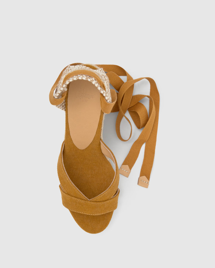 Castañer Alpargata De Mujer Estilo Sandalia Con Cuña De 9cm De Altura | Castañer