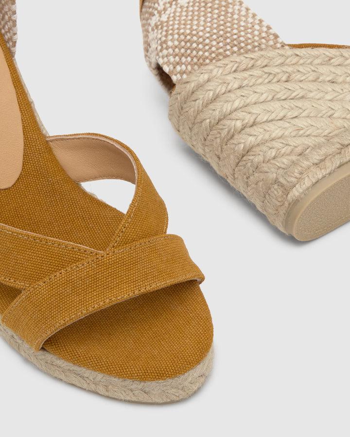 Castañer Alpargata De Mujer Estilo Sandalia Con Cuña De 9cm De Altura | Castañer