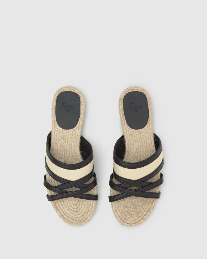 Castañer Alpargata De Mujer Estilo Sandalia Con Plana De 2cm De Altura | Castañer