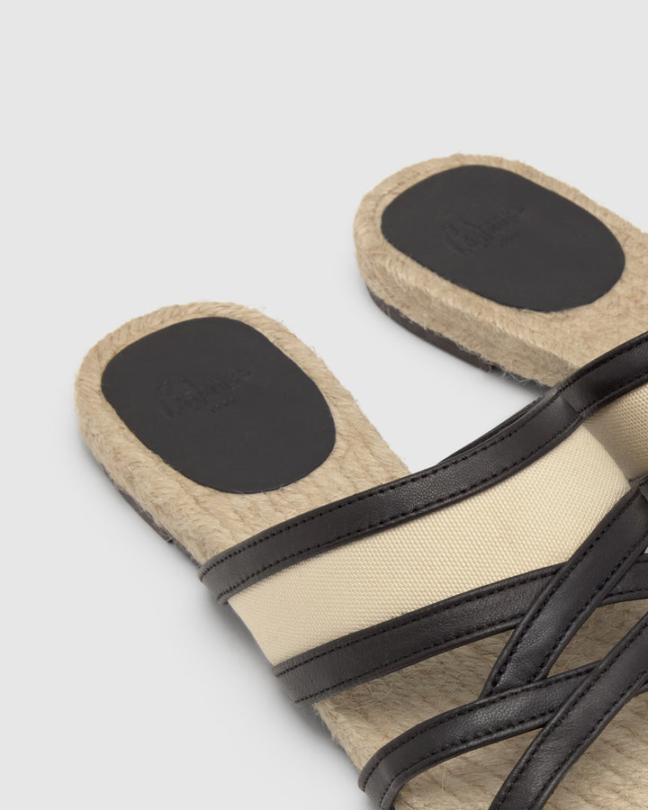 Castañer Alpargata De Mujer Estilo Sandalia Con Plana De 2cm De Altura | Castañer