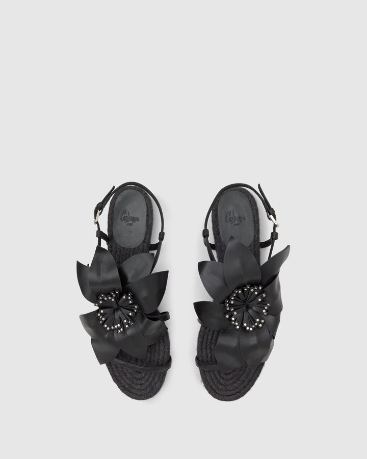 Castañer Alpargata De Mujer Estilo Sandalia Con Plana De 2cm De Altura | Castañer