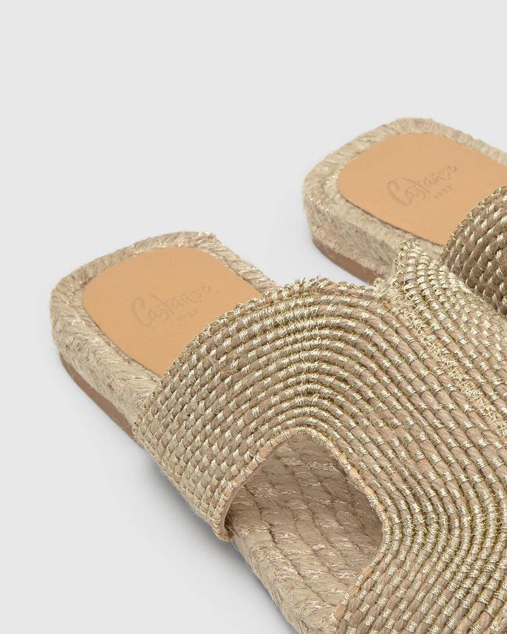 Castañer Alpargata De Mujer Estilo Sandalia Con Plana De 2cm De Altura | Castañer