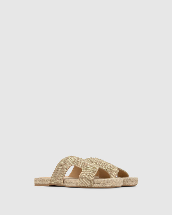 Castañer Alpargata de Mujer estilo Sandalia con Plana de 2cm de altura | Castañer