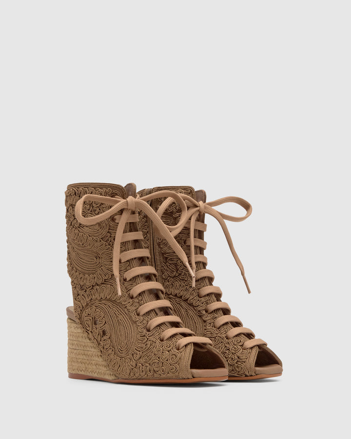 Castañer Calzado De Mujer Estilo Botín Con Bloque De 8cm De Altura | Castañer